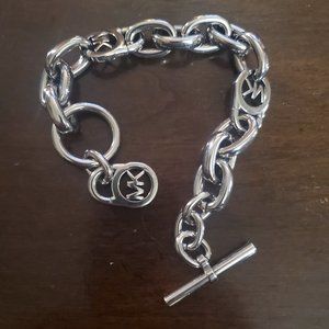 Silver Michael Kors Link Toggle bracelet